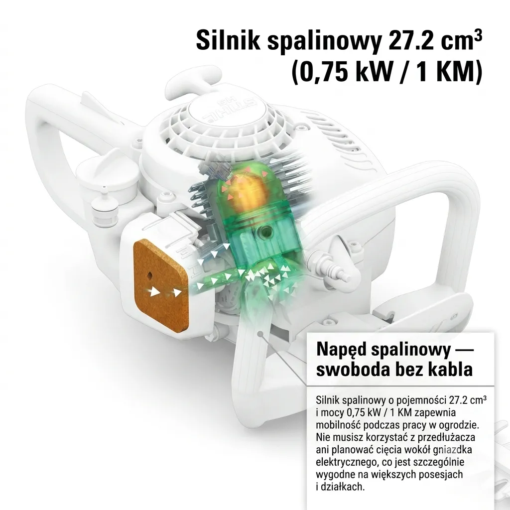 STIHL HS 45 — spalinowe nożyce do żywopłotu 1 KM